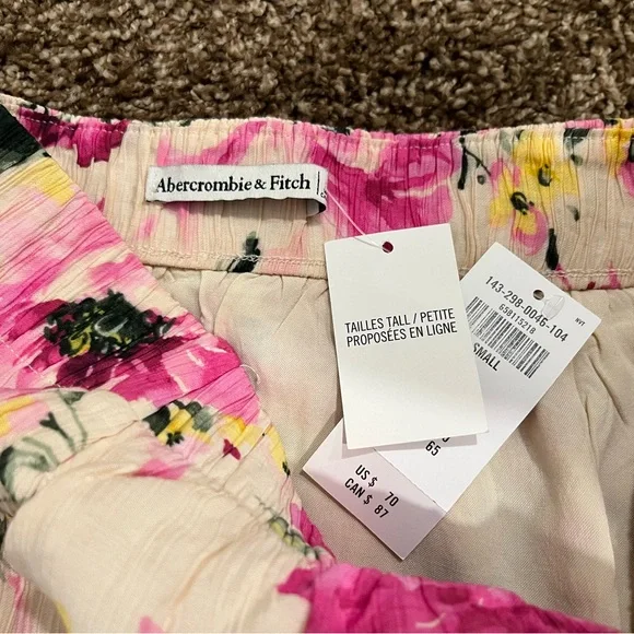 Abercrombie crinkled floral maxi skirt size S - Picture 4 of 4
